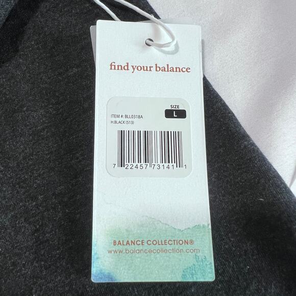 ✨NWT BALANCE COLLECTION Women’s Leggings L grey Lotus Print High Rise Dry-Wik - Picture 6 of 9